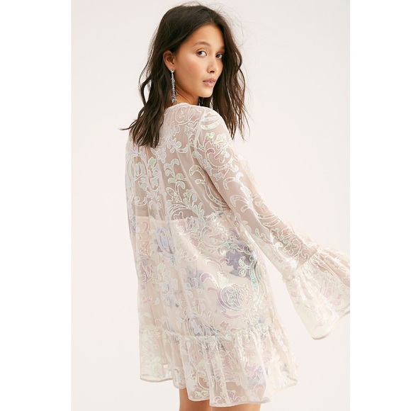 Free People Falling Flowers Frock Mini Dress - Picture 4 of 7